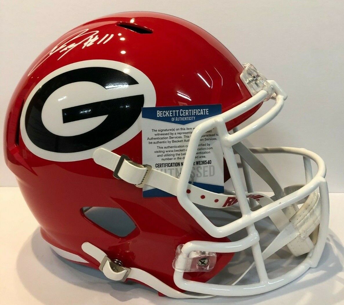 MVP Authentics Jake Fromm Signed Georgia Bulldogs Full Size Speed Replica Helmet Beckett Coa 314.10 sports jersey framing , jersey framing