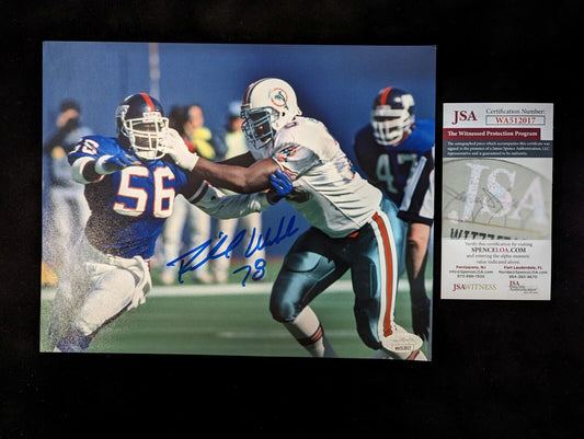 MVP Authentics Miami Dolphins Richmond Webb Autographed Signed 8X10 Photo Jsa Coa 45 sports jersey framing , jersey framing