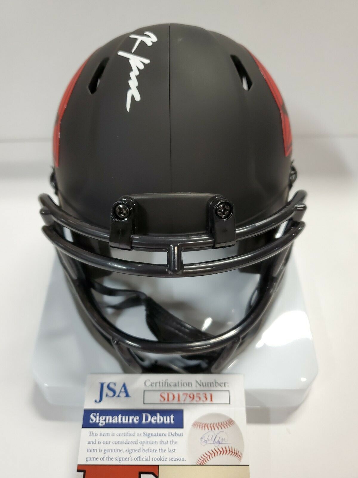 MVP Authentics Arizona Cardinals Rondale Moore Autographed Eclipse Mini Helmet Jsa Coa 135 sports jersey framing , jersey framing