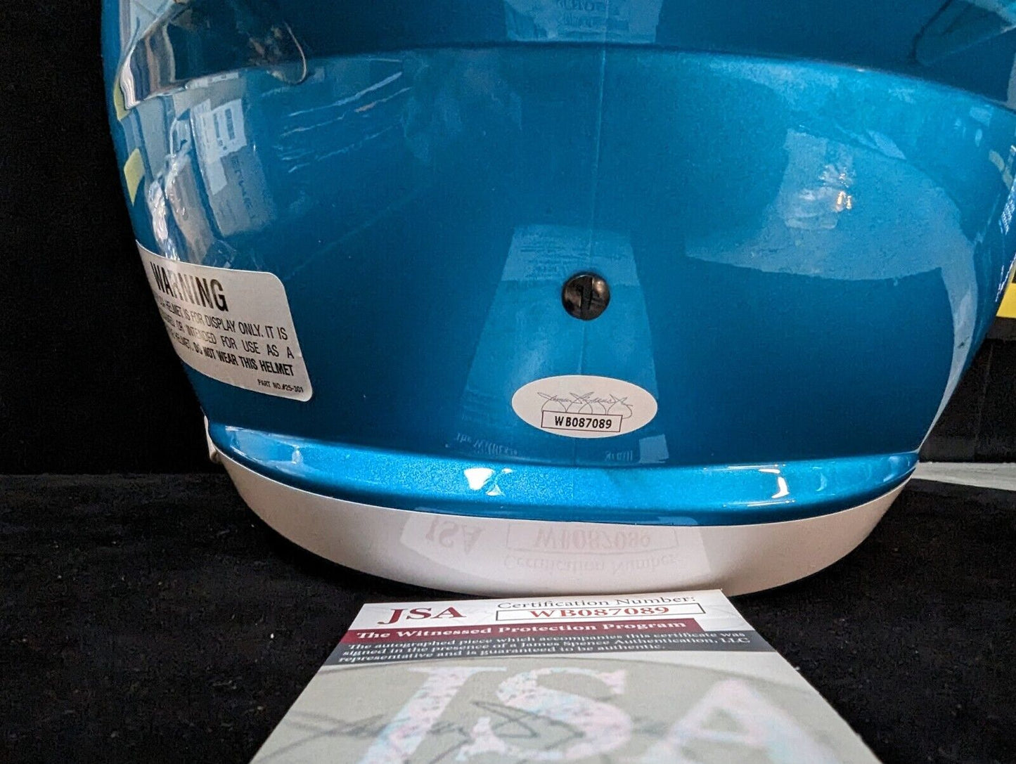 MVP Authentics Carolina Panthers Brian Burns Signed Inscribed Full Size Flash Rep Helmet Jsa 337.50 sports jersey framing , jersey framing