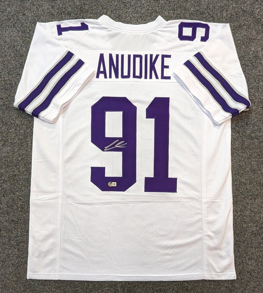 MVP Authentics Kansas State Wildcats Felix Anudike-Uzomah Autographed Signed Jersey Beckett 135 sports jersey framing , jersey framing