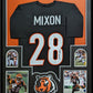 MVP Authentics Framed Cincinnati Bengals Joe Mixon Autographed Jersey Jsa Coa 517.50 sports jersey framing , jersey framing