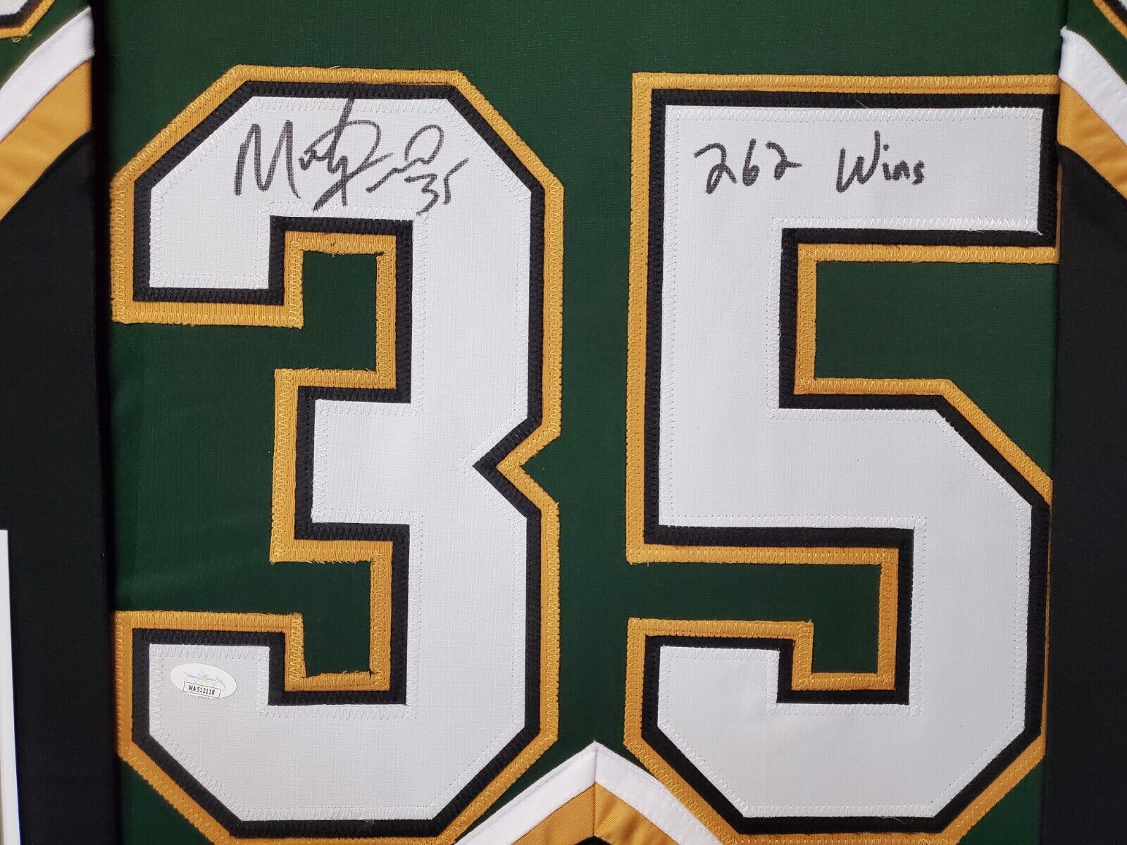 MVP Authentics Framed Dallas Stars Marty Turco Autographed Signed Inscribed Jersey Jsa Coa 382.50 sports jersey framing , jersey framing