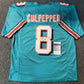 MVP Authentics Miami Dolphins Daunte Culpepper Autographed Signed Jersey Jsa Coa 134.10 sports jersey framing , jersey framing