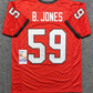 MVP Authentics Georgia Bulldogs Broderick Jones Autographed Signed Jersey Jsa Coa 90 sports jersey framing , jersey framing