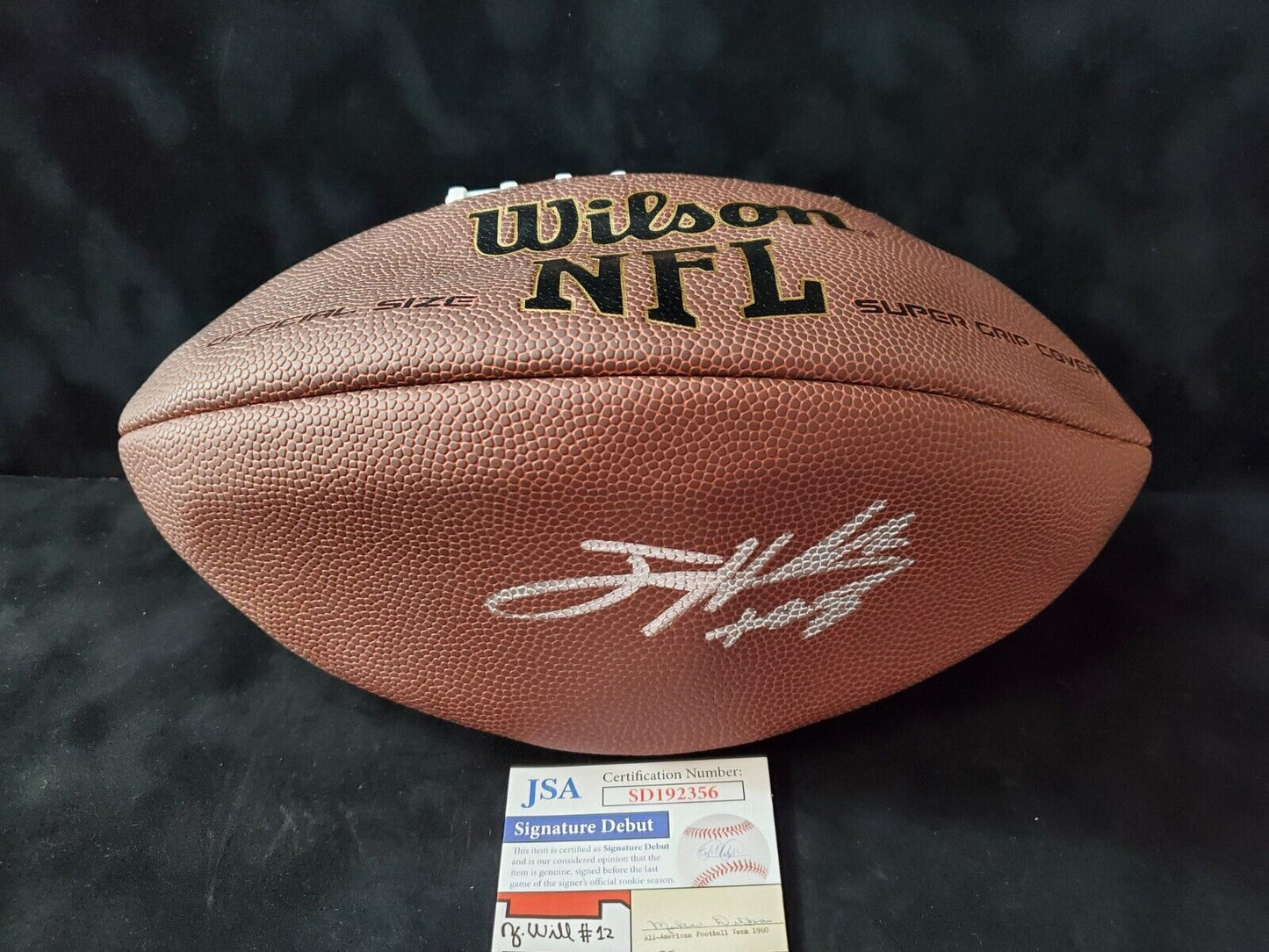MVP Authentics Miami Dolphins Jevon Holland Autographed Signed Football Jsa Coa 121.50 sports jersey framing , jersey framing