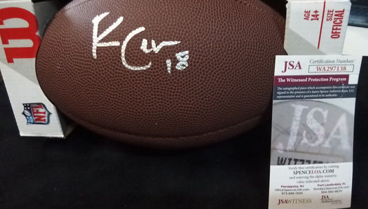MVP Authentics Green Bay Packers Randall Cobb Autographed Signed Football Jsa Coa 126 sports jersey framing , jersey framing