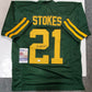 MVP Authentics Green Bay Packers Eric Stokes Autographed Signed Jersey Jsa Coa 117 sports jersey framing , jersey framing
