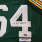 MVP Authentics Green Bay Packers Jerry Kramer Autographed Signed Inscribed Jersey Radtke Coa 117 sports jersey framing , jersey framing