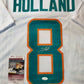 MVP Authentics Miami Dolphins Jevon Holland Autographed Signed Jersey Jsa Coa 117 sports jersey framing , jersey framing