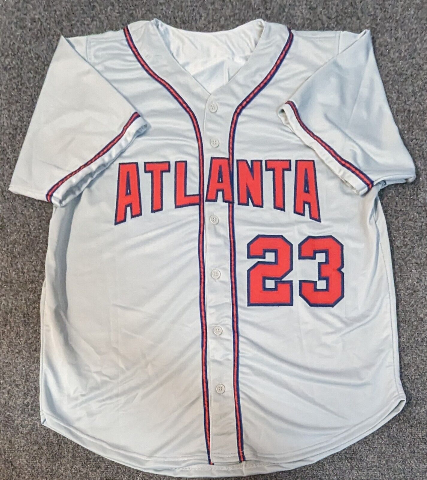 MVP Authentics Atlanta Braves David Justice Autographed Signed Jersey Beckett Holo 90 sports jersey framing , jersey framing