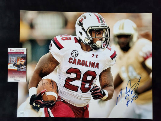 MVP Authentics South Carolina Gamecocks Mike Davis Autographed Signed 16X20 Photo Jsa  Coa 72 sports jersey framing , jersey framing