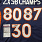 MVP Authentics Denver Broncos "2X Sb Champs" 3X Autographed Davis, Mccaffrey, Smith Jersey Jsa 495 sports jersey framing , jersey framing