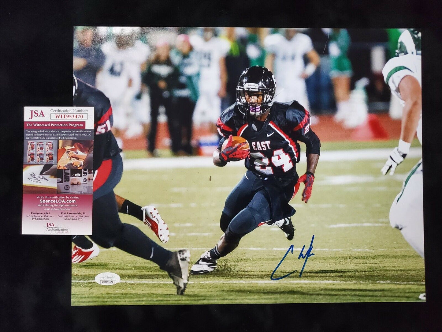 MVP Authentics Central Dauphin East Chase Edmonds Autographed Signed 11X14 Photo Jsa  Coa 54 sports jersey framing , jersey framing