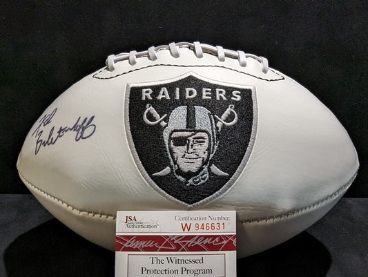 MVP Authentics Oakland Raiders Fred Biletnikoff Autographed Signed Logo Football Jsa Coa 157.50 sports jersey framing , jersey framing