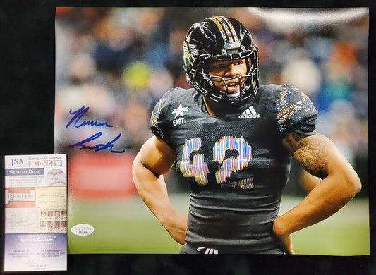 MVP Authentics Georgia Bulldogs Nolan Smith Jr Signed 11X14 Photo Jsa Coa 58.50 sports jersey framing , jersey framing