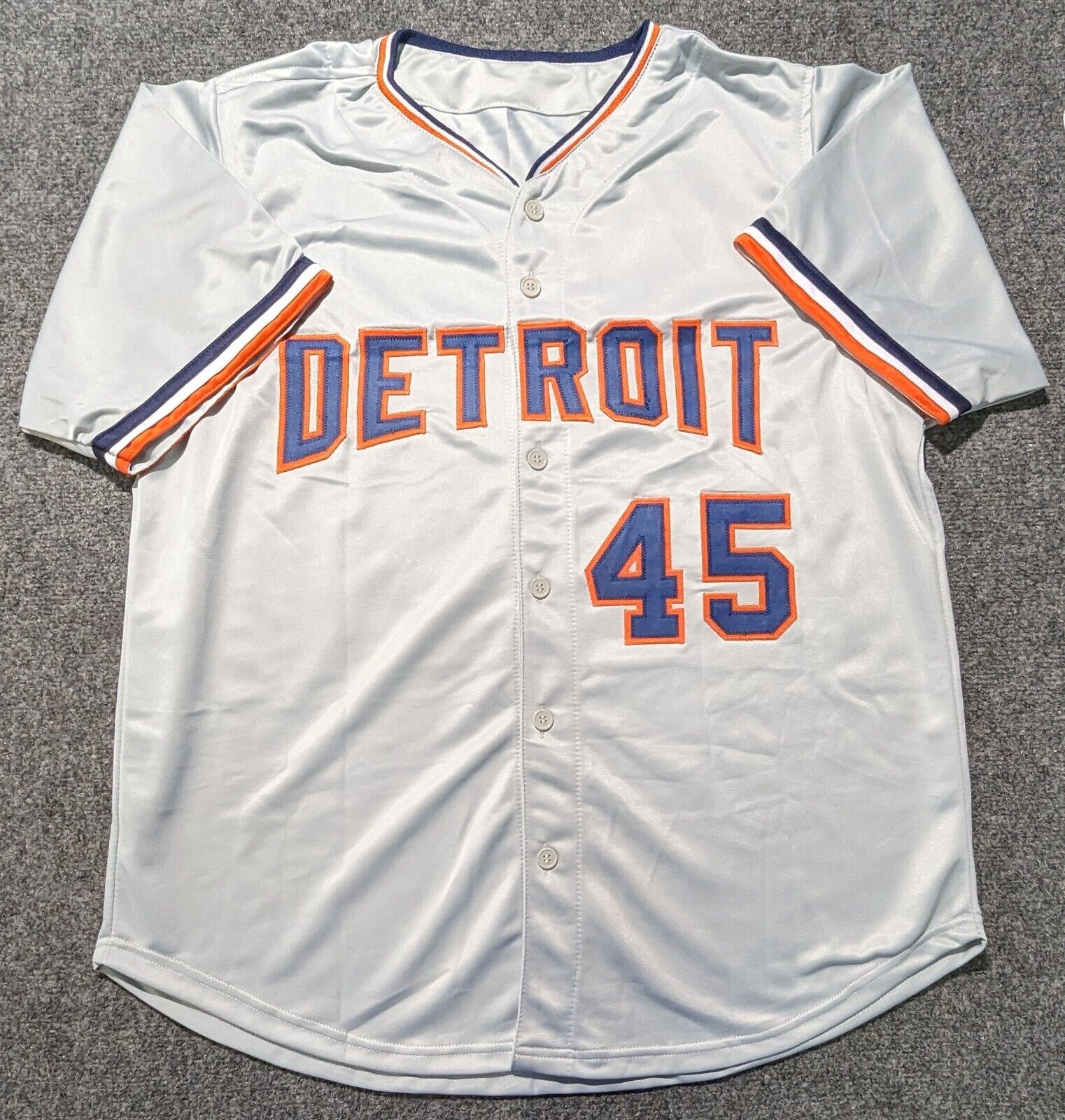 Detroit Tigers Cecil Fielder Autographed Signed Jersey Beckett Holo