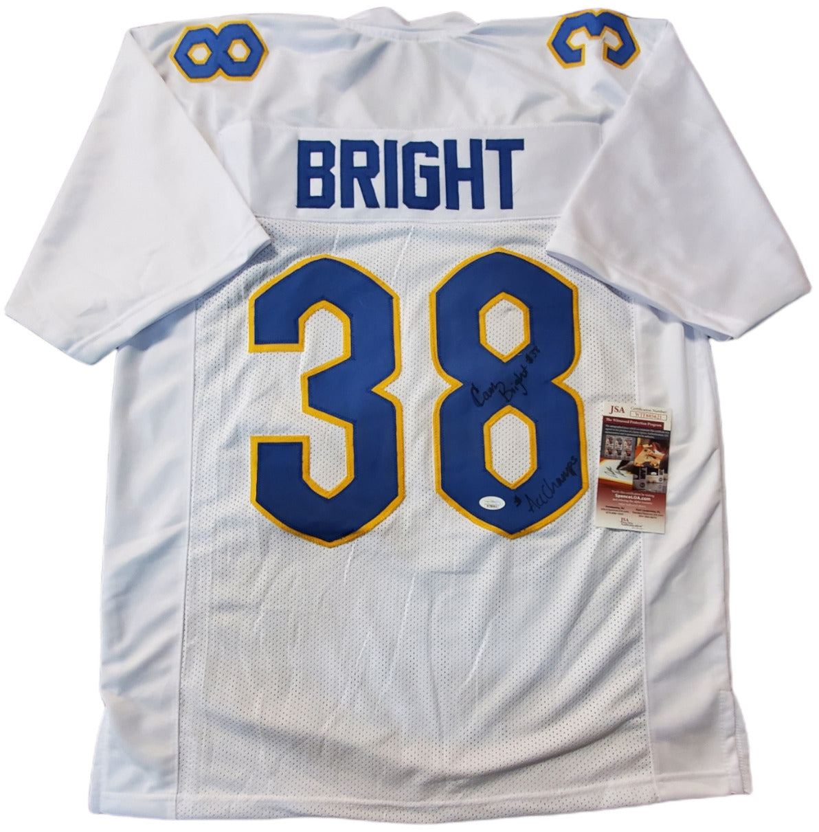 MVP Authentics Pitt Panthers Cam Bright Autographed Signed Inscribed Jersey Jsa Coa 45 sports jersey framing , jersey framing