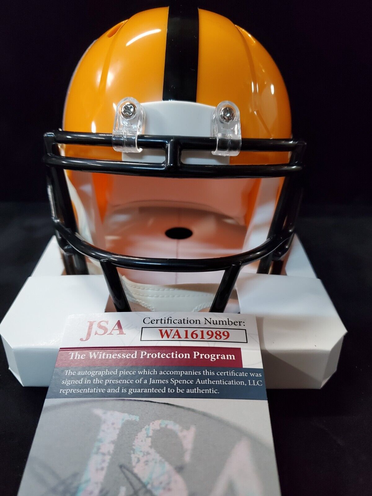 MVP Authentics Pittsburgh Steelers Tommy Maddox Signed Speed Throwback Mini Helmet Jsa Coa 76.50 sports jersey framing , jersey framing
