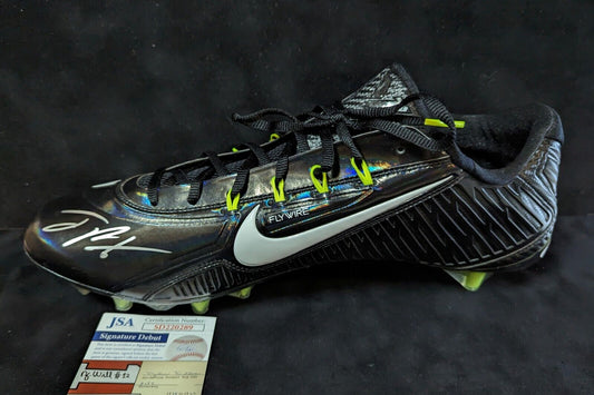 MVP Authentics Pittsburgh Steelers Joey Porter Jr Autographed Signed Cleat Jsa Coa 117 sports jersey framing , jersey framing