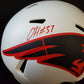 MVP Authentics Damien Harris New England Patriots Full Size Lunar Replica Helmet Beckett Holo 341.10 sports jersey framing , jersey framing