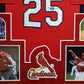 MVP Authentics Framed In Suede St Louis Cardinals Mark Mcgwire Autographed Jersey Jsa Coa 1125 sports jersey framing , jersey framing