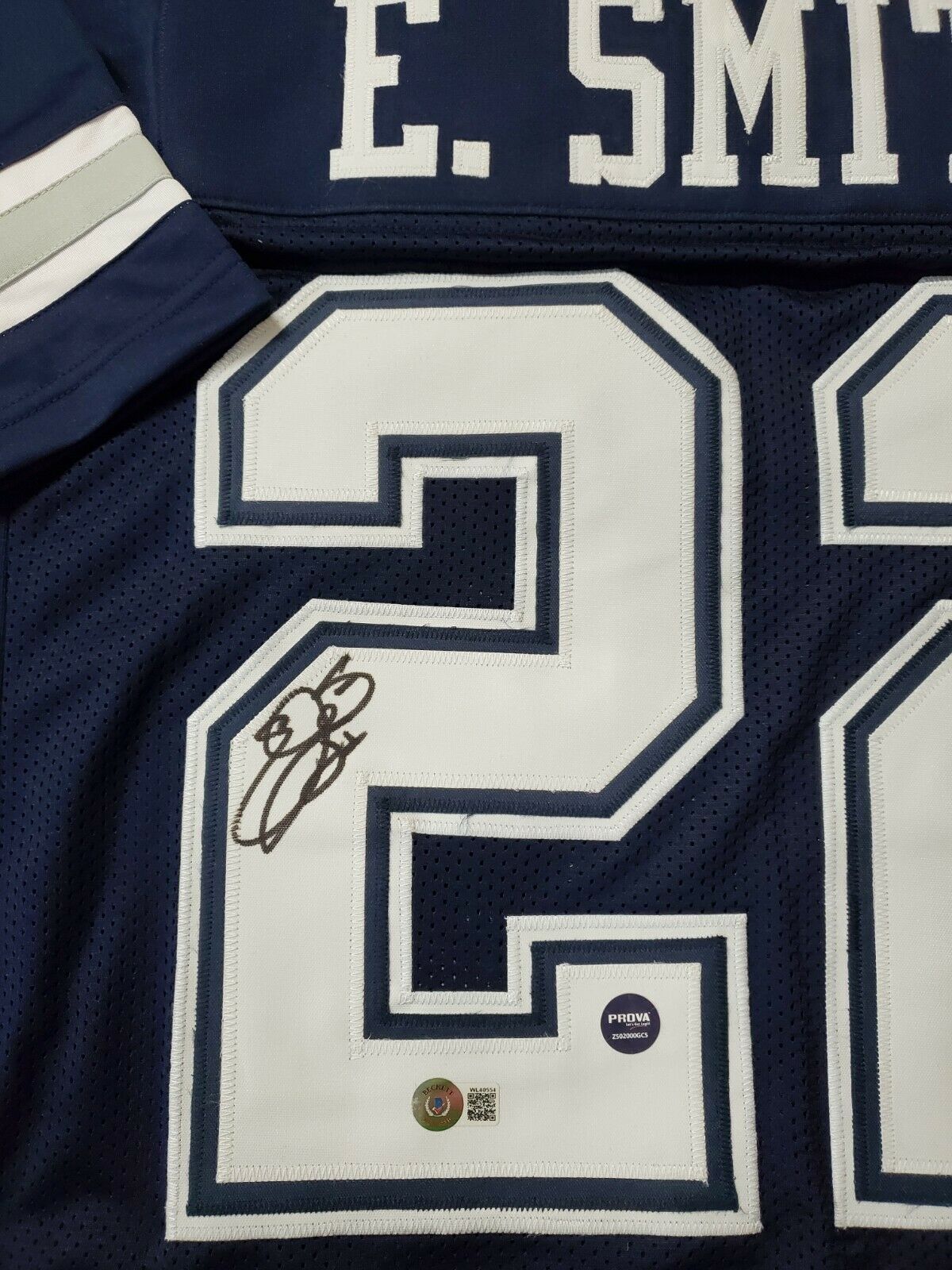 MVP Authentics DALLAS COWBOYS EMMITT SMITH AUTOGRAPHED SIGNED JERSEY BECKETT HOLO 251.10 sports jersey framing , jersey framing