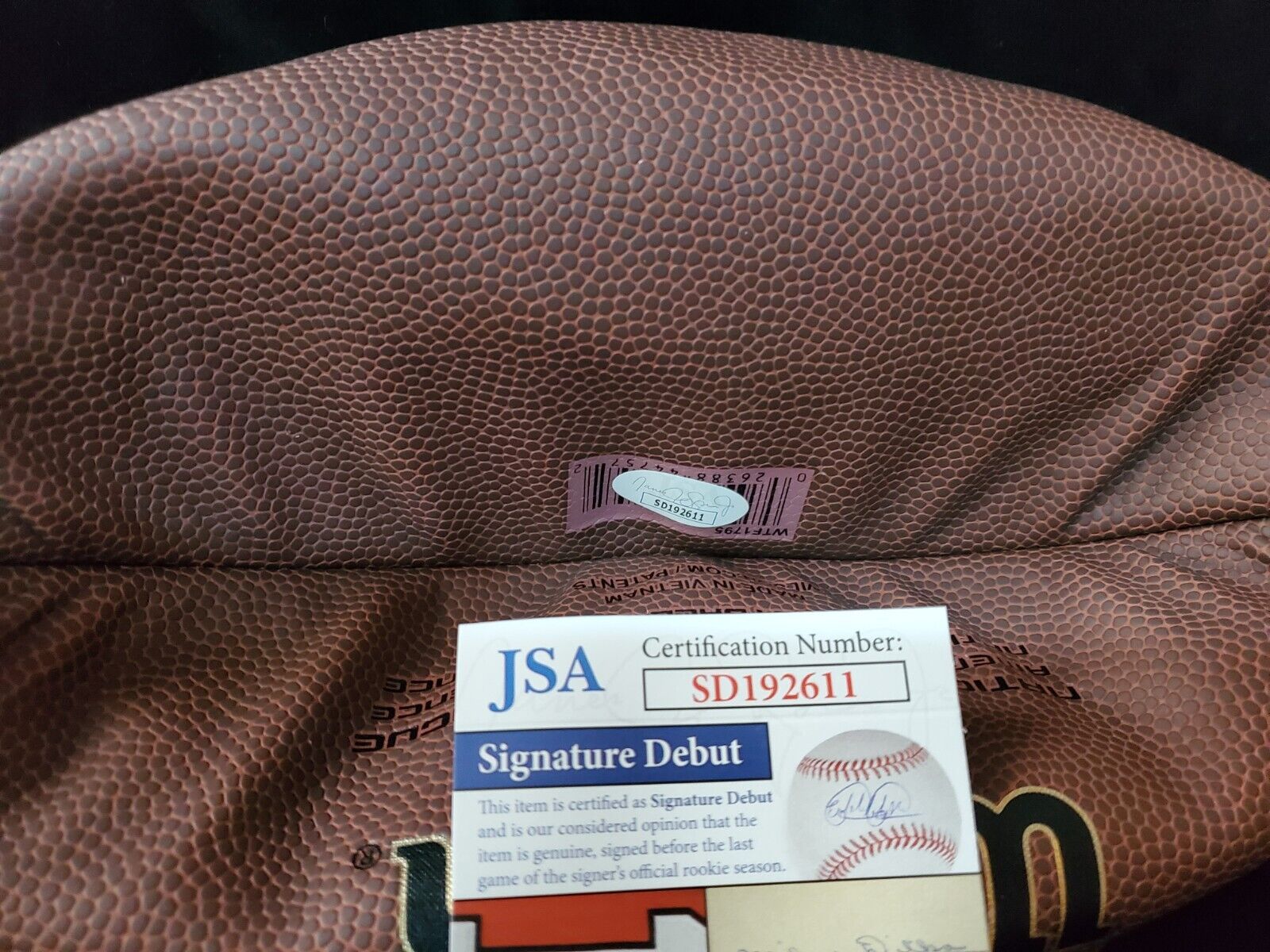 MVP Authentics Greg Newsome Ii Autographed Signed Nfl Football Jsa Signature Debut Coa 117 sports jersey framing , jersey framing