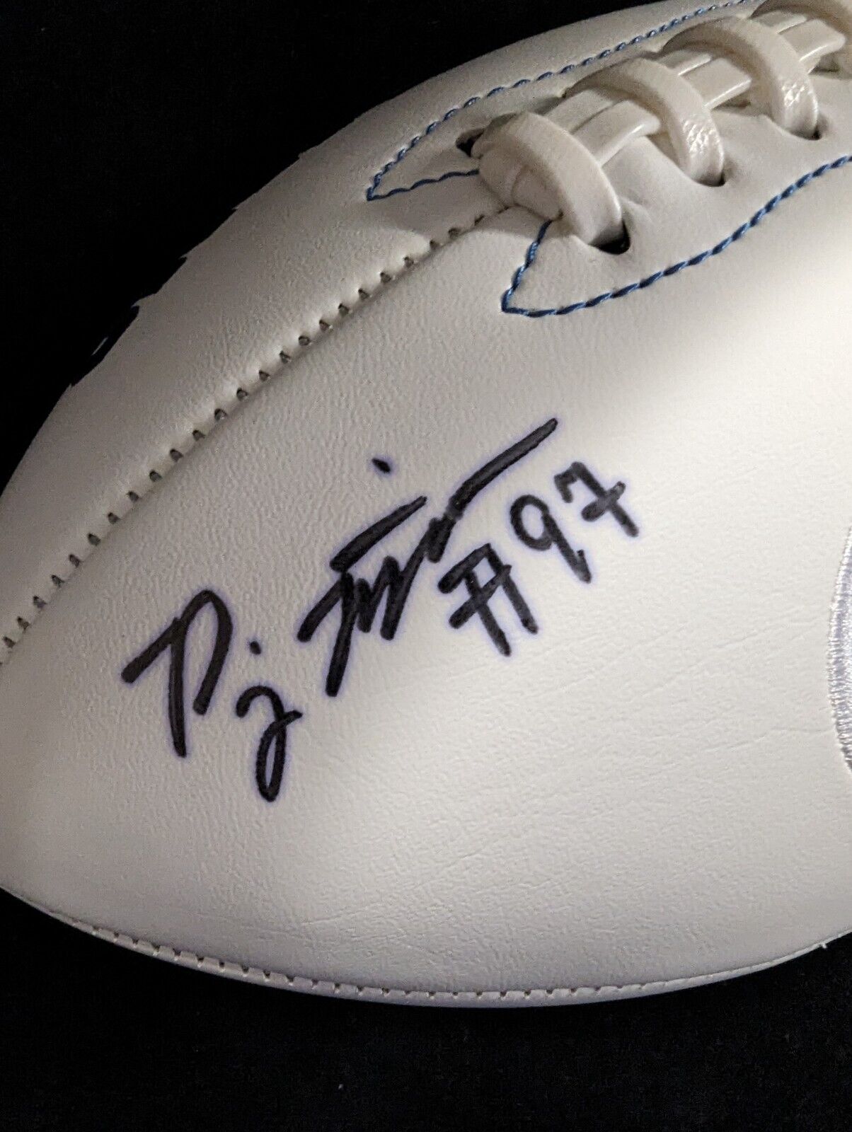 MVP Authentics Penn State Psu Pj Mustipher Autographed Signed Inscribed Logo Football Jsa Coa 90 sports jersey framing , jersey framing