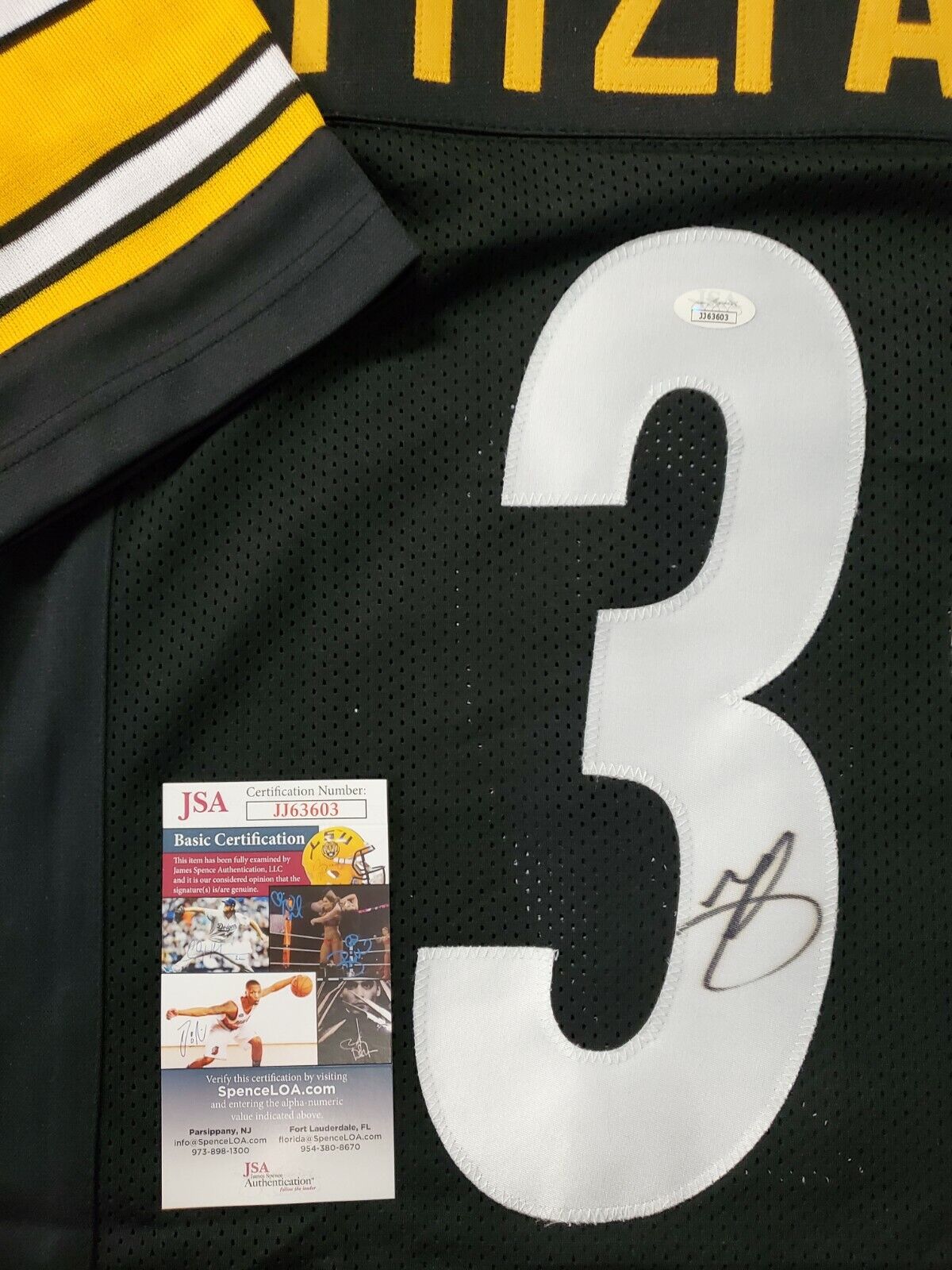 MVP Authentics Pittsburgh Steelers Minkah Fitzpatrick Autographed Signed Jersey Jsa Coa 134.10 sports jersey framing , jersey framing