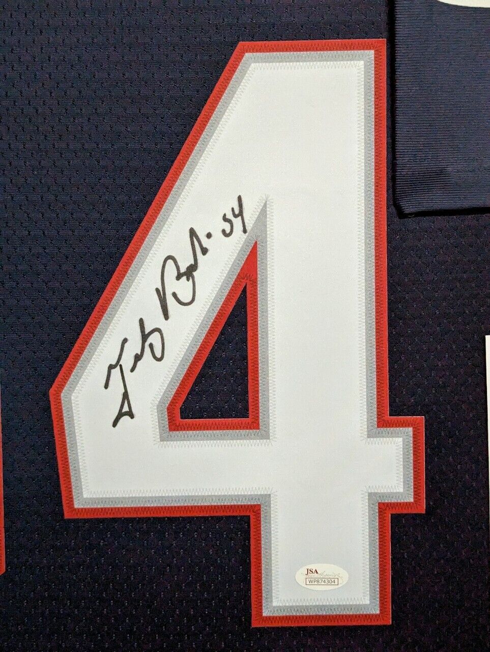 MVP Authentics Framed New England Patriots Tedy Bruschi Autographed Signed Jersey Jsa Coa 562.50 sports jersey framing , jersey framing