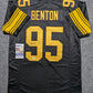 MVP Authentics Pittsburgh Steelers Keeanu Benton Autographed Signed Color Rush Jersey Jsa Coa 90 sports jersey framing , jersey framing