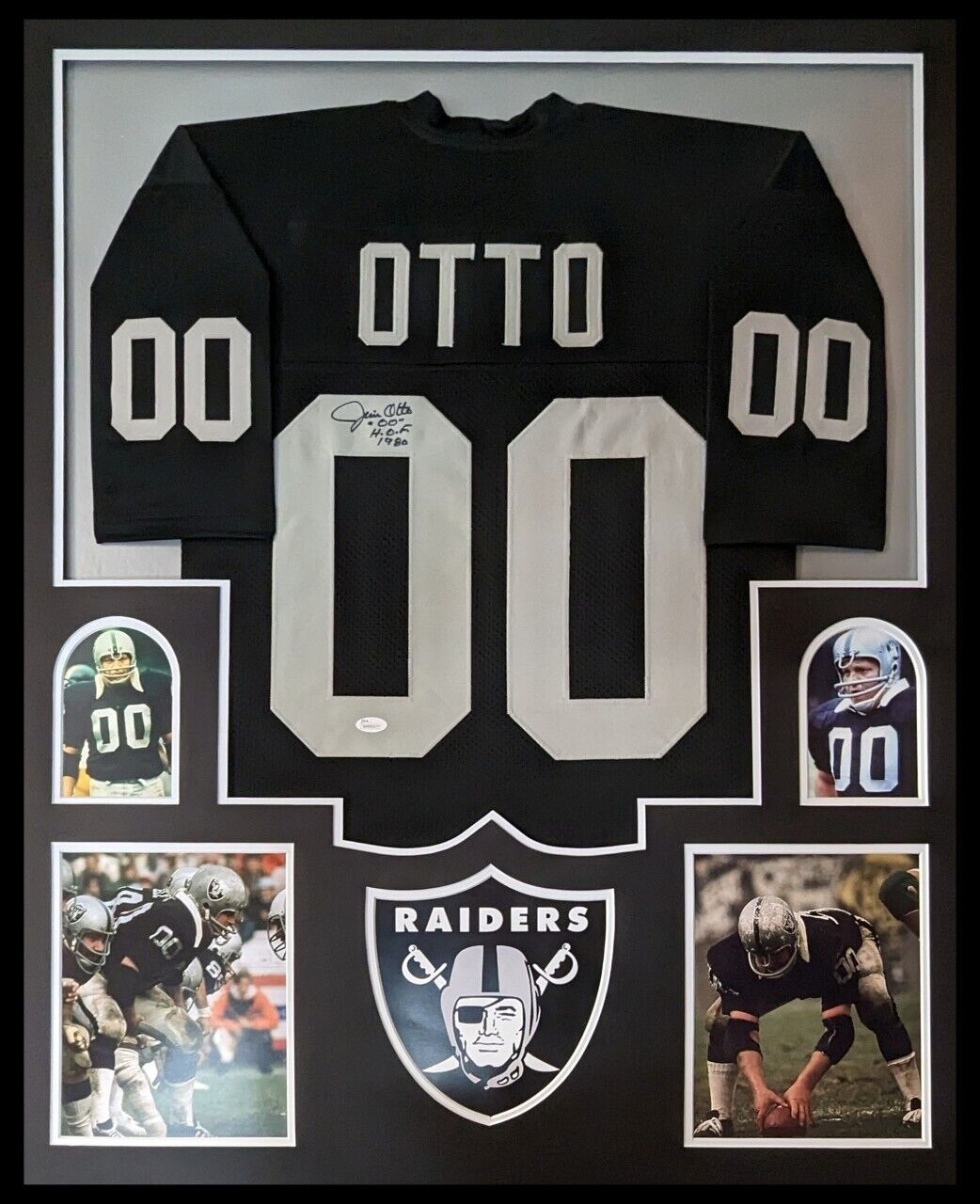 MVP Authentics Framed Oakland Raiders Jim Otto Autographed Signed Jersey Jsa Coa 720 sports jersey framing , jersey framing