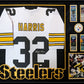 MVP Authentics Framed In Suede Pittsburgh Steelers Franco Harris Autographed Jersey Jsa Coa 1349.10 sports jersey framing , jersey framing