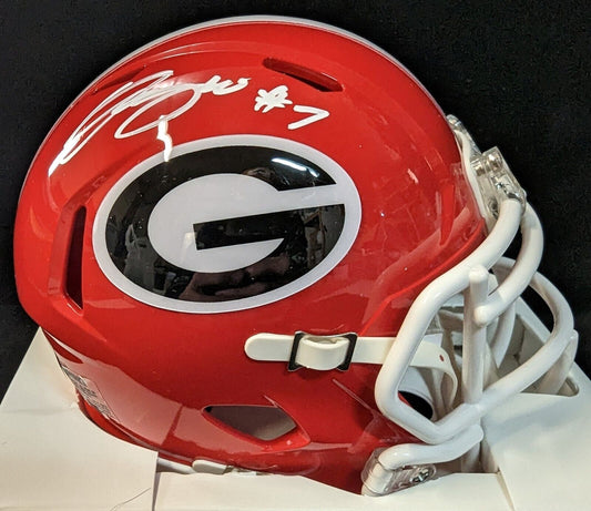 MVP Authentics Georgia Bulldogs Quay Walker Autographed Signed Mini Helmet Beckett Holo 81 sports jersey framing , jersey framing