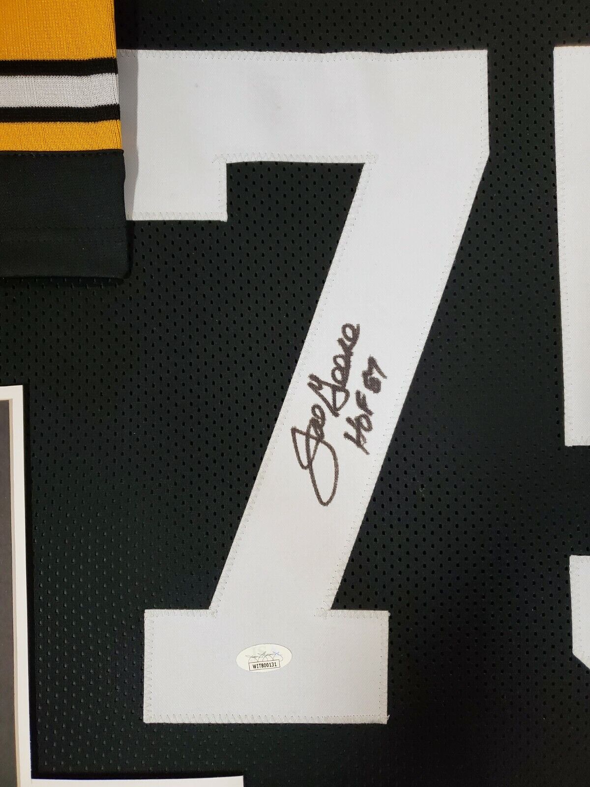 MVP Authentics Framed Pittsburgh Steelers Joe Greene Autographed Signed Inscr Jersey Jsa Coa 629.10 sports jersey framing , jersey framing