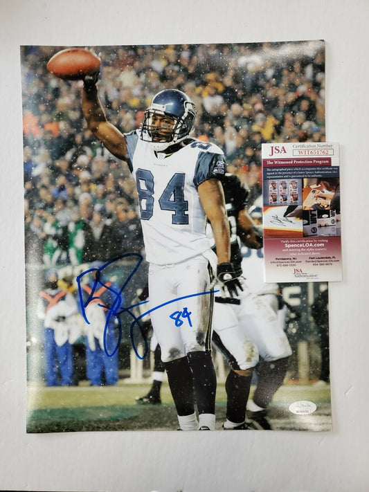MVP Authentics Seattle Seahawks Bobby Engram Autographed Signed 11X14 Photo Jsa  Coa 71.10 sports jersey framing , jersey framing