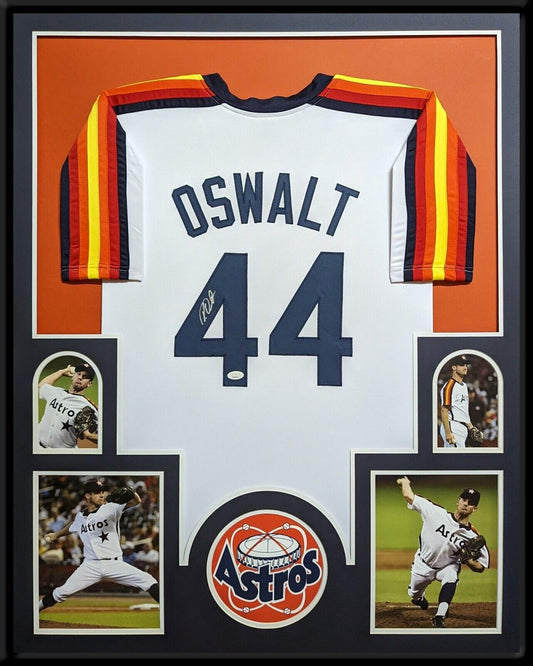 MVP Authentics Framed Houston Astros Roy Oswalt Autographed Signed Jersey Jsa Coa 540 sports jersey framing , jersey framing