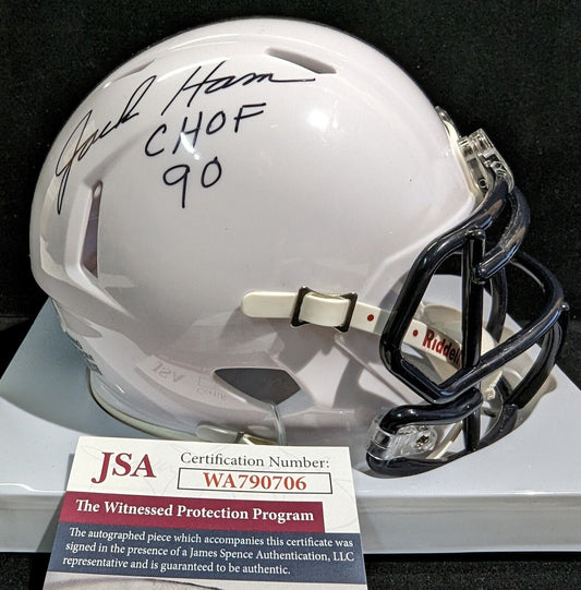 MVP Authentics Penn State Nittany Lions Jack Ham Autographed Inscribed Mini Helmet Jsa Coa 103.50 sports jersey framing , jersey framing