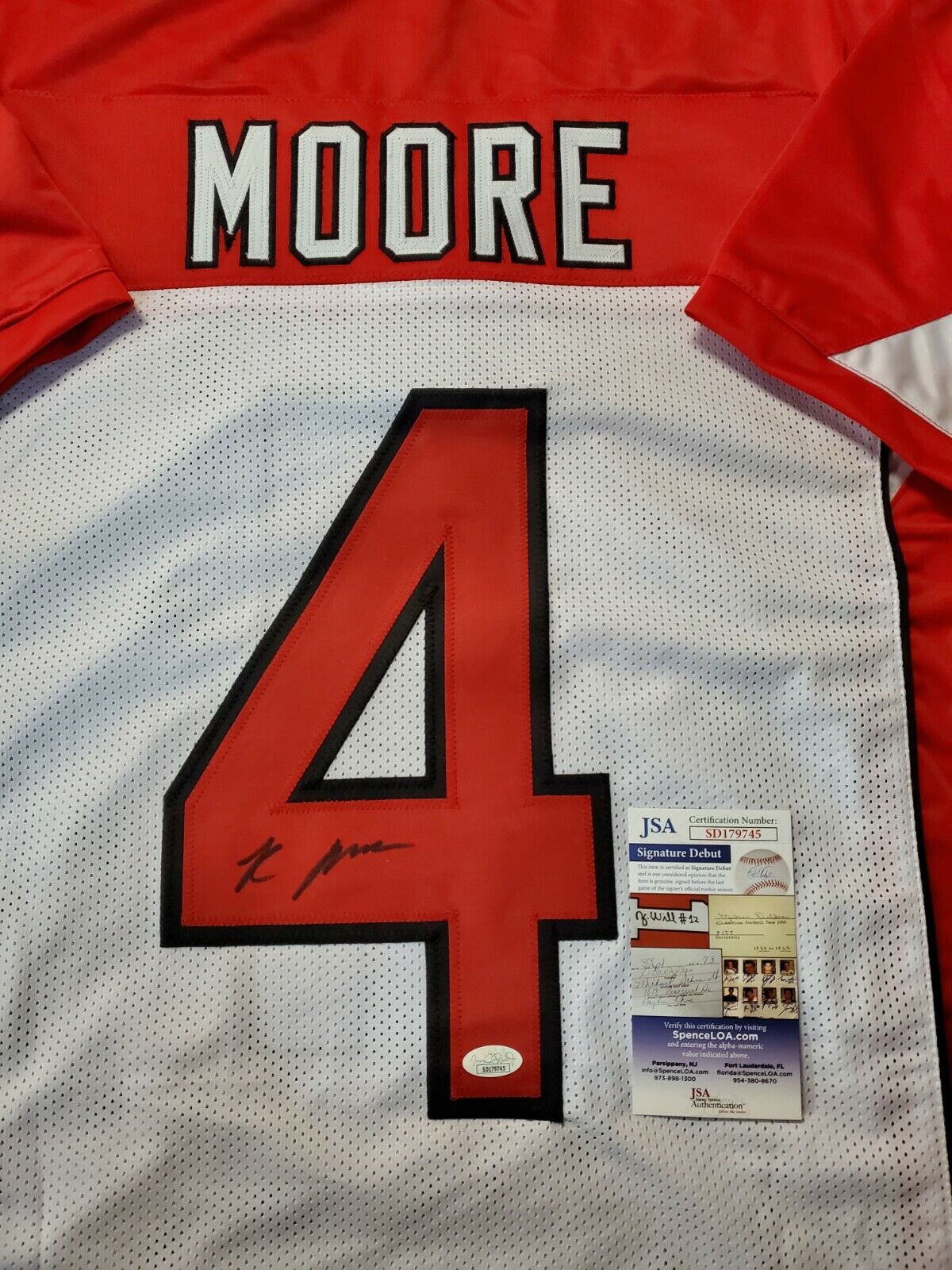 MVP Authentics Arizona Cardinals Rondale Moore Autographed Signed Jersey Jsa Coa 135 sports jersey framing , jersey framing