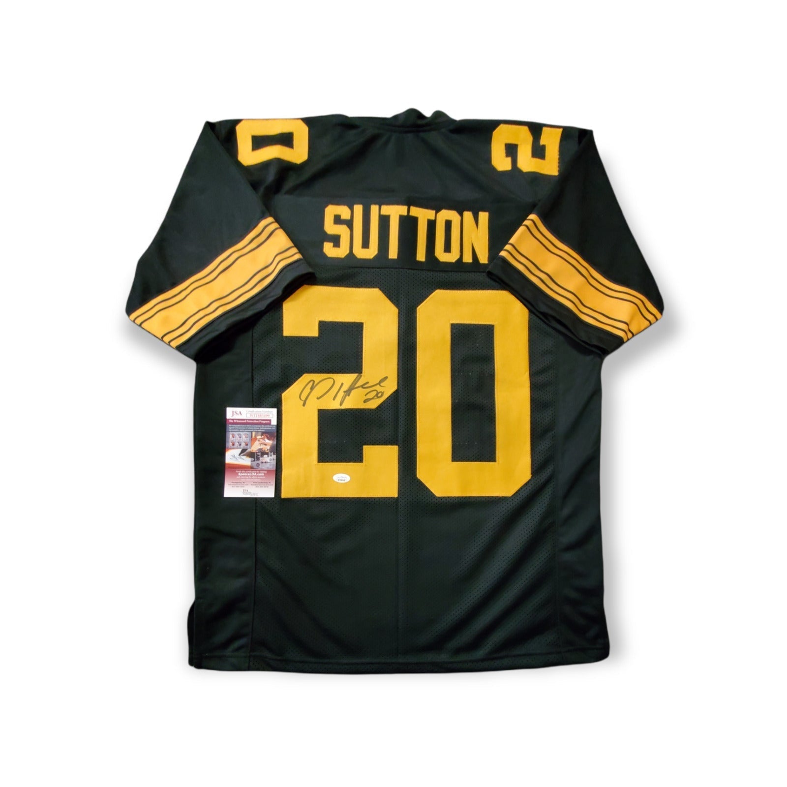 MVP Authentics Pittsburgh Steelers Cam Sutton Autographed Signed Jersey Jsa  Coa 90 sports jersey framing , jersey framing