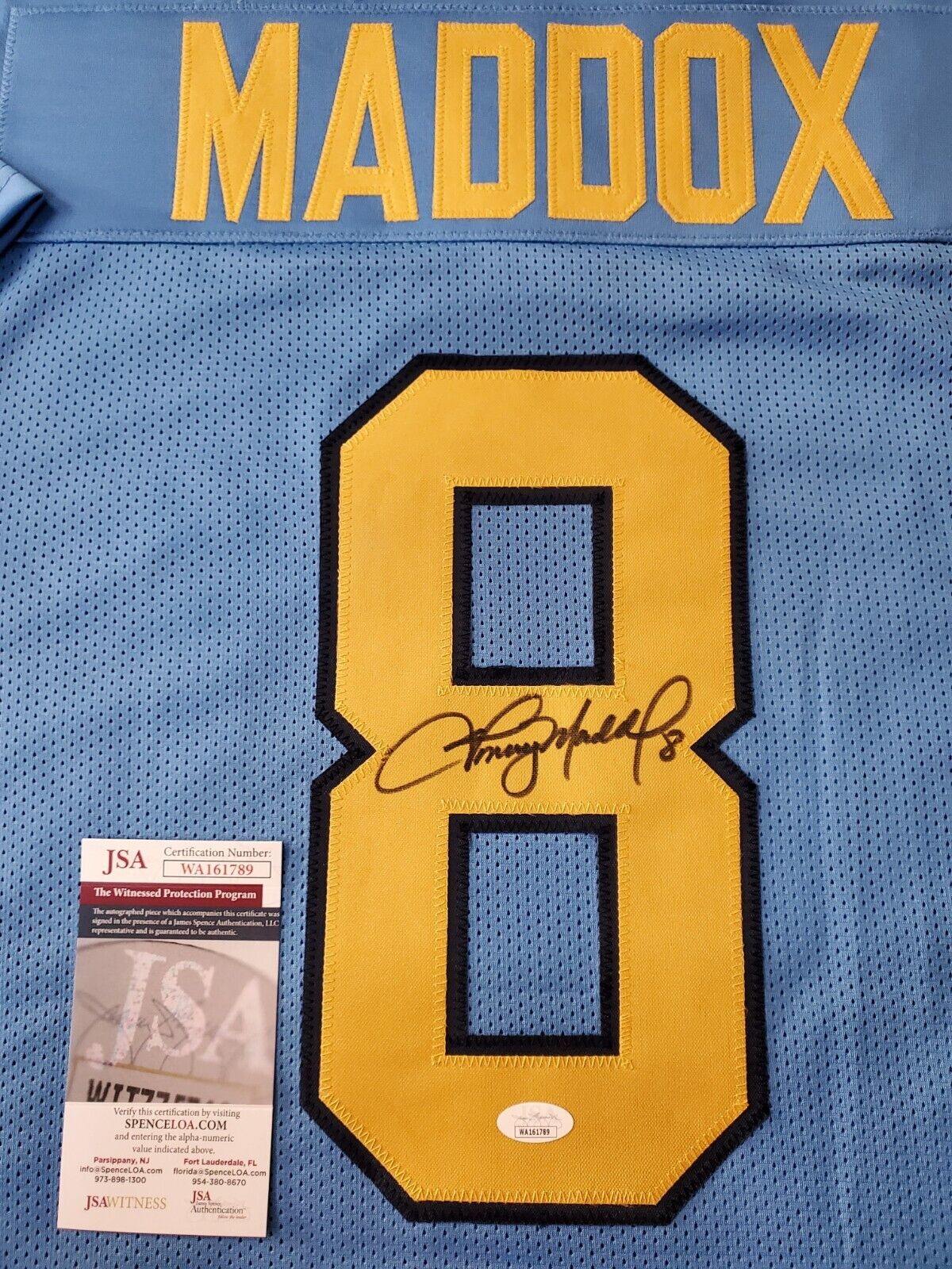 MVP Authentics Ucla Bruins Tommy Maddox Autographed Signed Jersey Jsa Coa 72 sports jersey framing , jersey framing