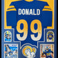 Framed Los Angeles Rams Aaron Donald Autographed Signed Jersey Jsa Coa