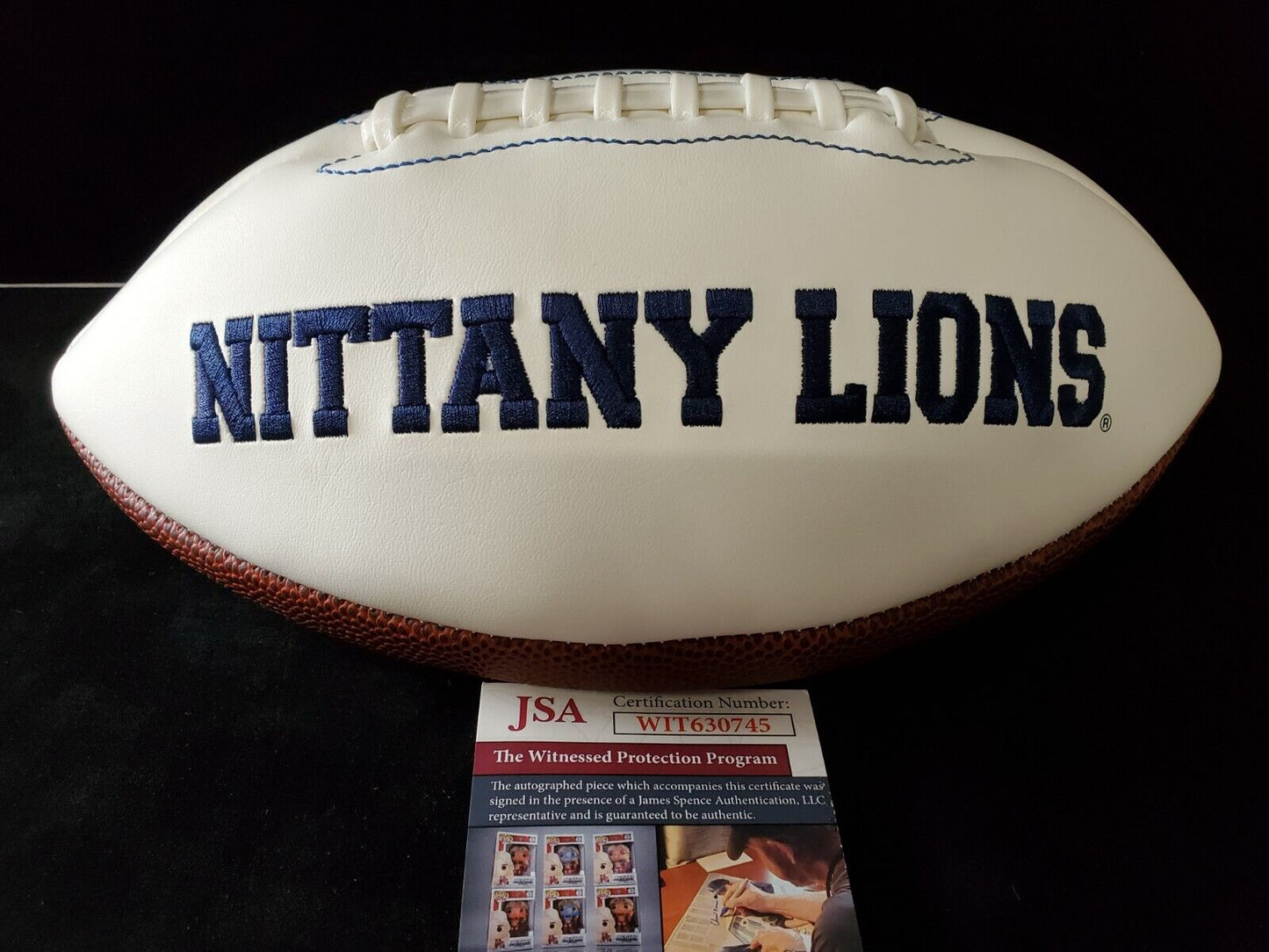 MVP Authentics Penn State Kj Hamler Autographed Signed Inscribed Logo Football Jsa  Coa 135 sports jersey framing , jersey framing