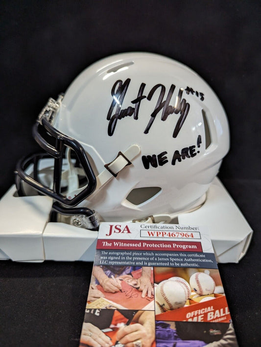 MVP Authentics Penn State Autographed Signed Inscribed Grant Haley Speed Mini Helmet Jsa Coa 117 sports jersey framing , jersey framing
