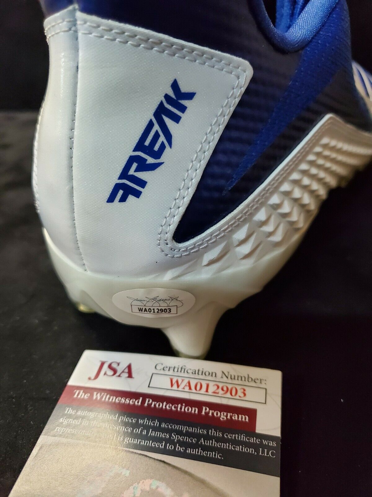 MVP Authentics Indianapolis Colts Nyheim Hines Autographed Signed Inscribed Cleat Jsa Coa 117 sports jersey framing , jersey framing