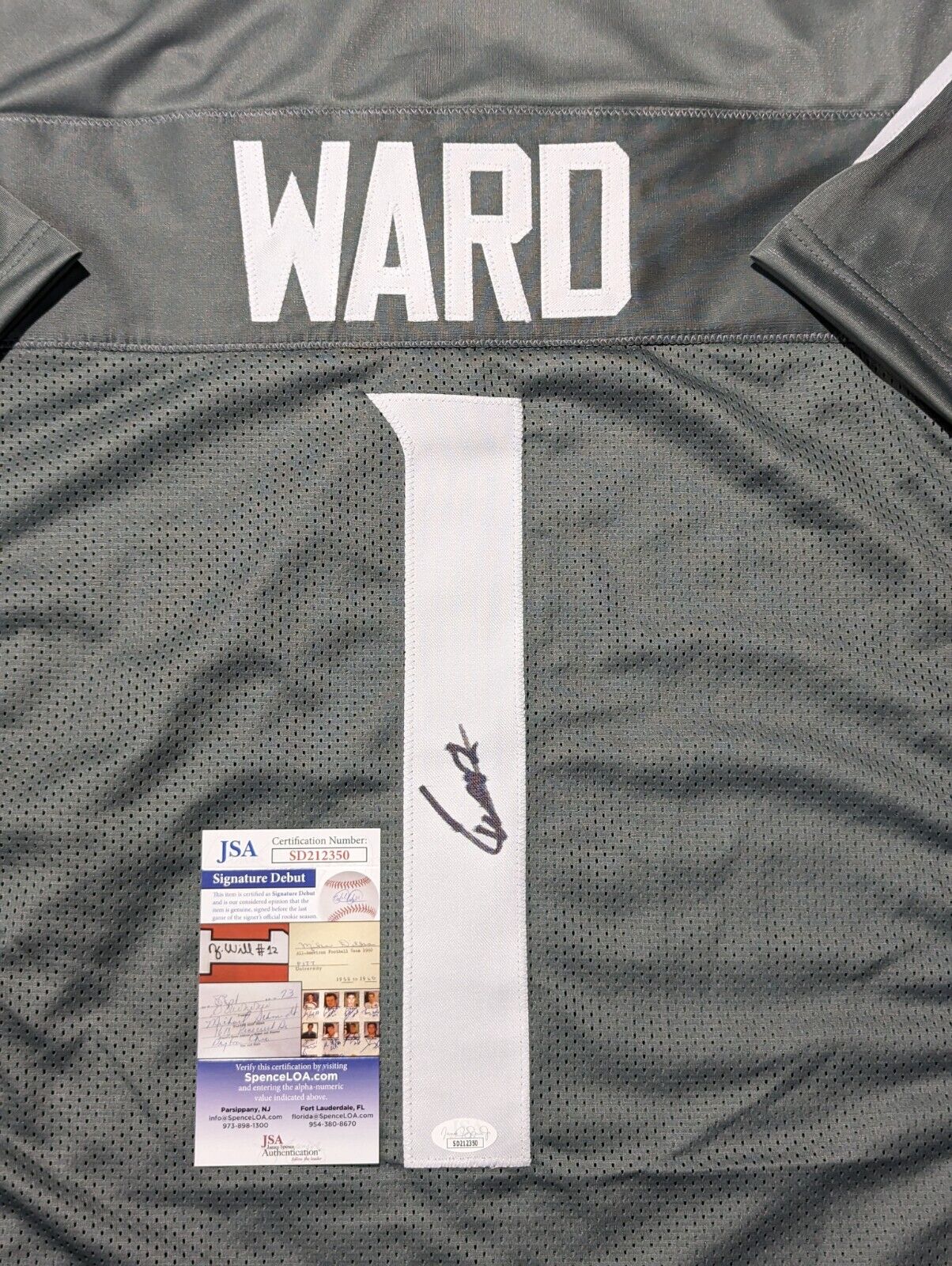 MVP Authentics Washington State Cougars Cameron Ward Autographed Signed Jersey Jsa Coa 112.50 sports jersey framing , jersey framing
