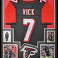 MVP Authentics Framed Atlanta Falcons Michael Vick Autographed Signed Jersey Jsa Coa 405 sports jersey framing , jersey framing