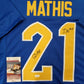 MVP Authentics Pitt Panthers Damarri Mathis Autographed Signed Inscribed Jersey Jsa Coa 63 sports jersey framing , jersey framing