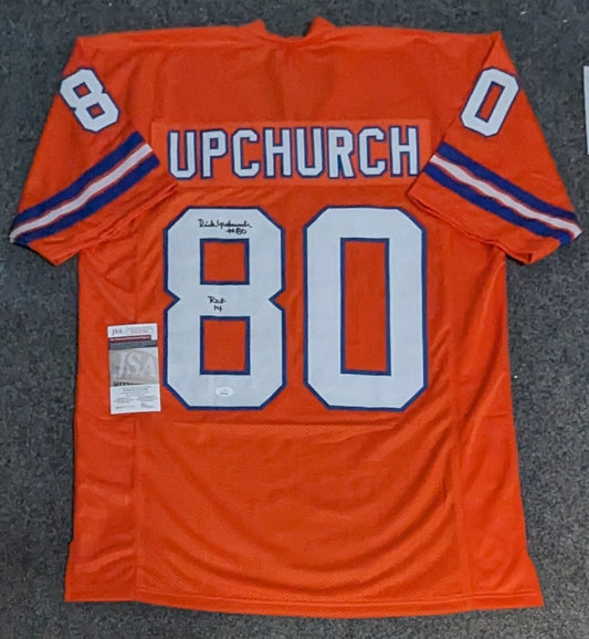 MVP Authentics Denver Broncos Rick Upchurch Autographed Signed Jersey Jsa Coa 90 sports jersey framing , jersey framing